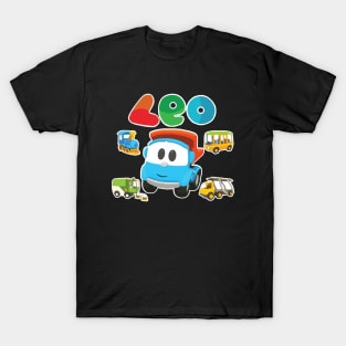 LEO the truck Building Trains, Trucks and Cars T-Shirt